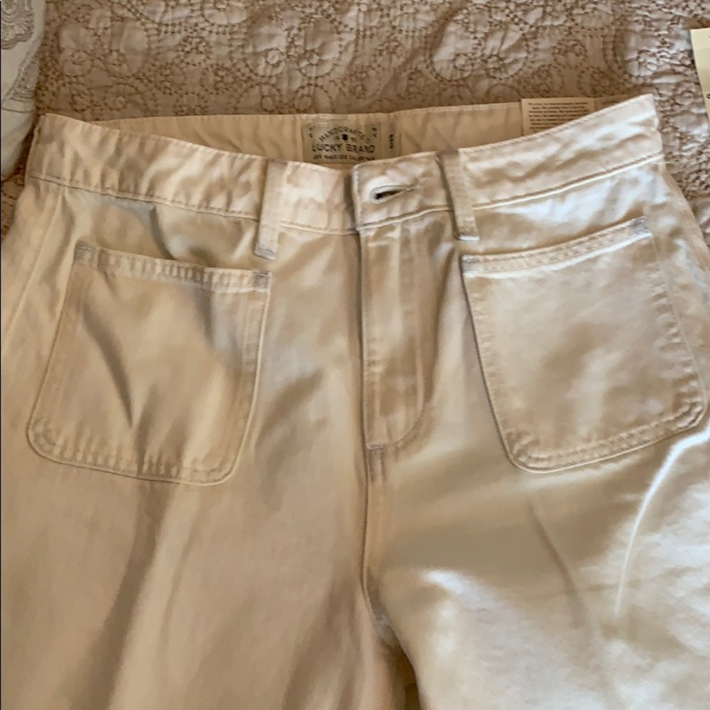 Wide leg crops by Lucky Brand